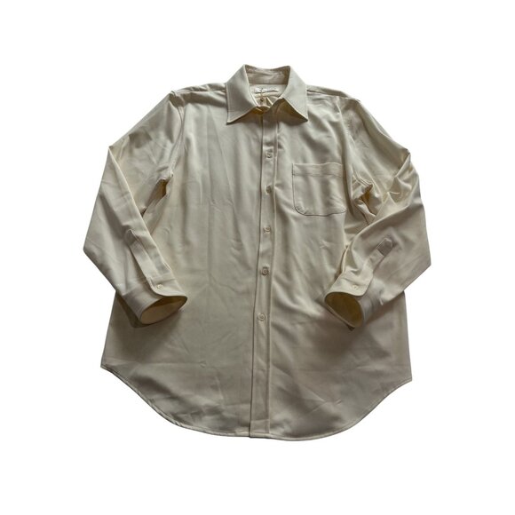 The Frankie Shop Hollis Padded Shoulder Shirt in Ivory